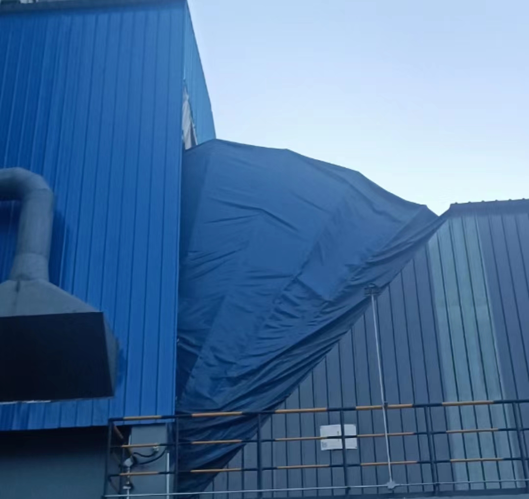 特种超大型伸缩式卸车机雨篷布